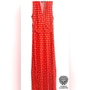 Vince Camuto - Red Mosaic Print Maxi- New with tags - XS - Dillards